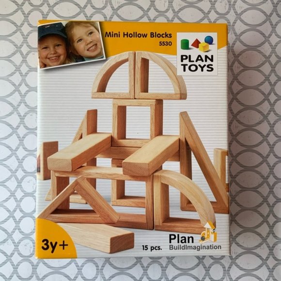 Plan Toys Other - Plan Toys Mini Hollow Blocks 5530